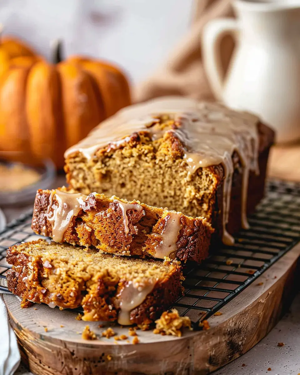 Pumpkin Bread with Maple Glaze