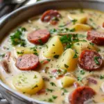 Creamy Smoked Kielbasa and Potato Soup