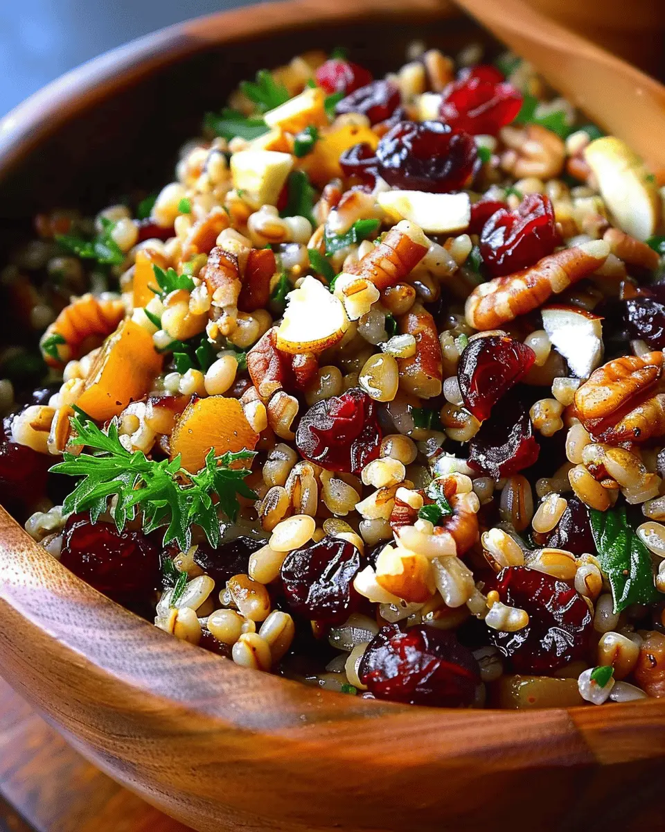 Autumn Harvest Grain Salad with Cranberries: A Hearty Delight
