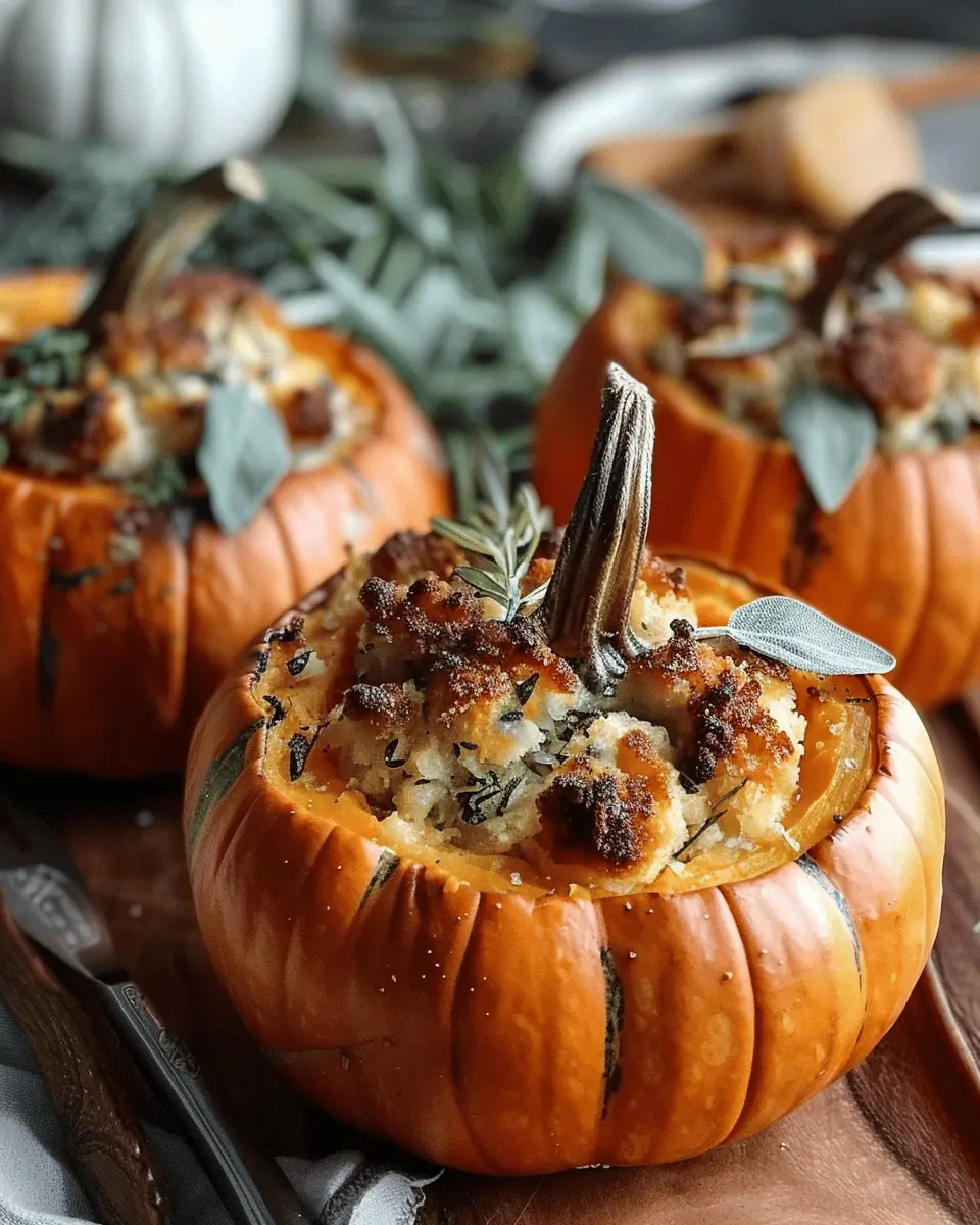 Turkey Sage Stuffed Pumpkins: A Cozy, Comforting Delight