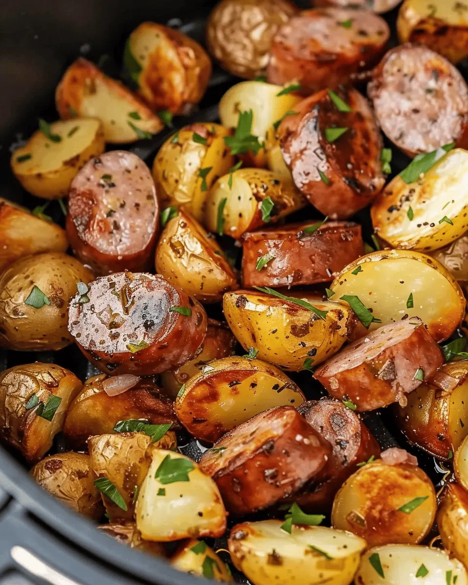 Crispy Air Fryer Potatoes and Sausage for Easy Dinner Bliss
