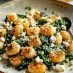 Crispy Gnocchi With Spinach And Feta