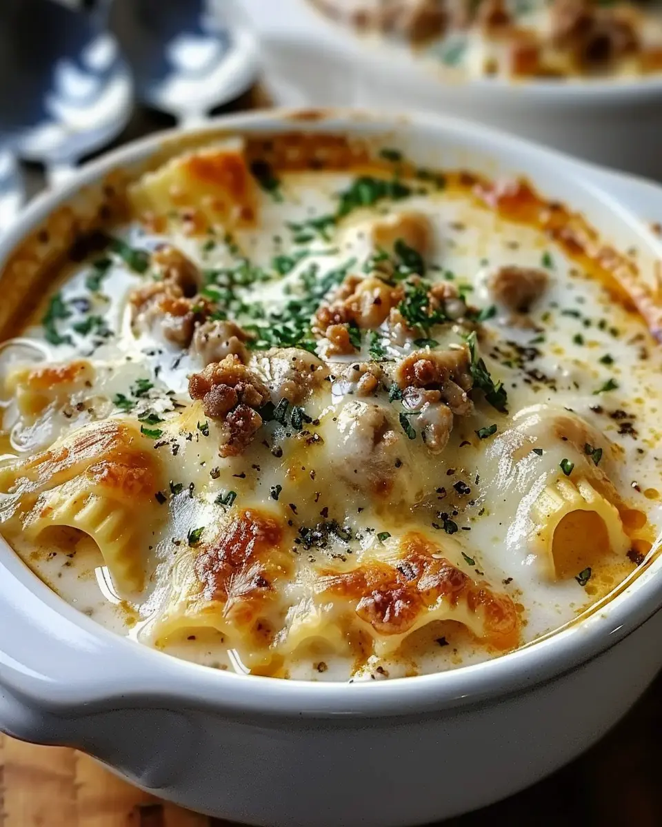 Creamy Alfredo Lasagna Soup: Indulgent Comfort in Every Spoonful