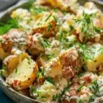 Crispy Smashed Potato Salad