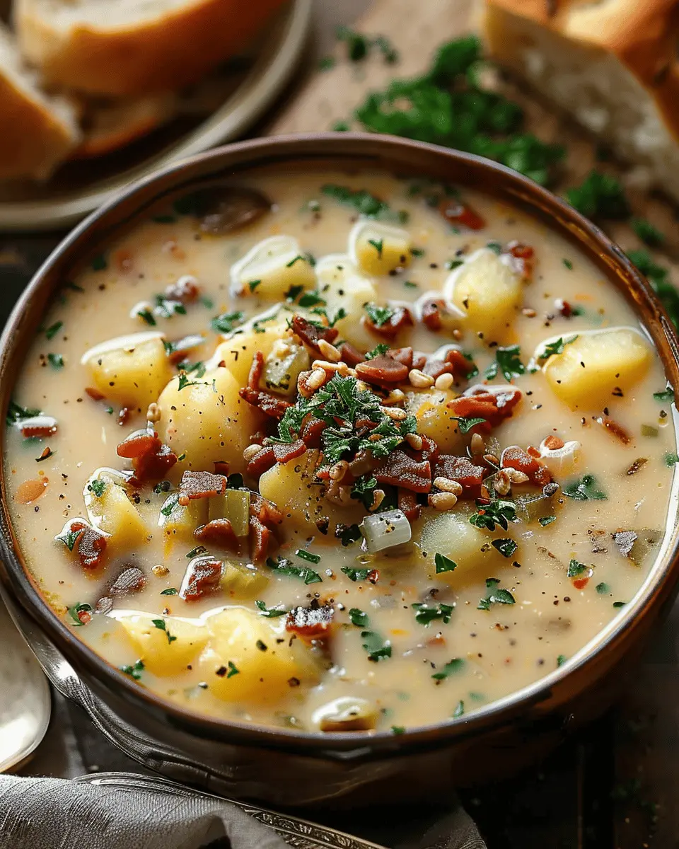 Outback Potato Soup: Easy Comfort with Turkey Bacon and Chicken Ham