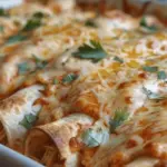 38g Protein Chicken Enchiladas with Dreamy White Sauce
