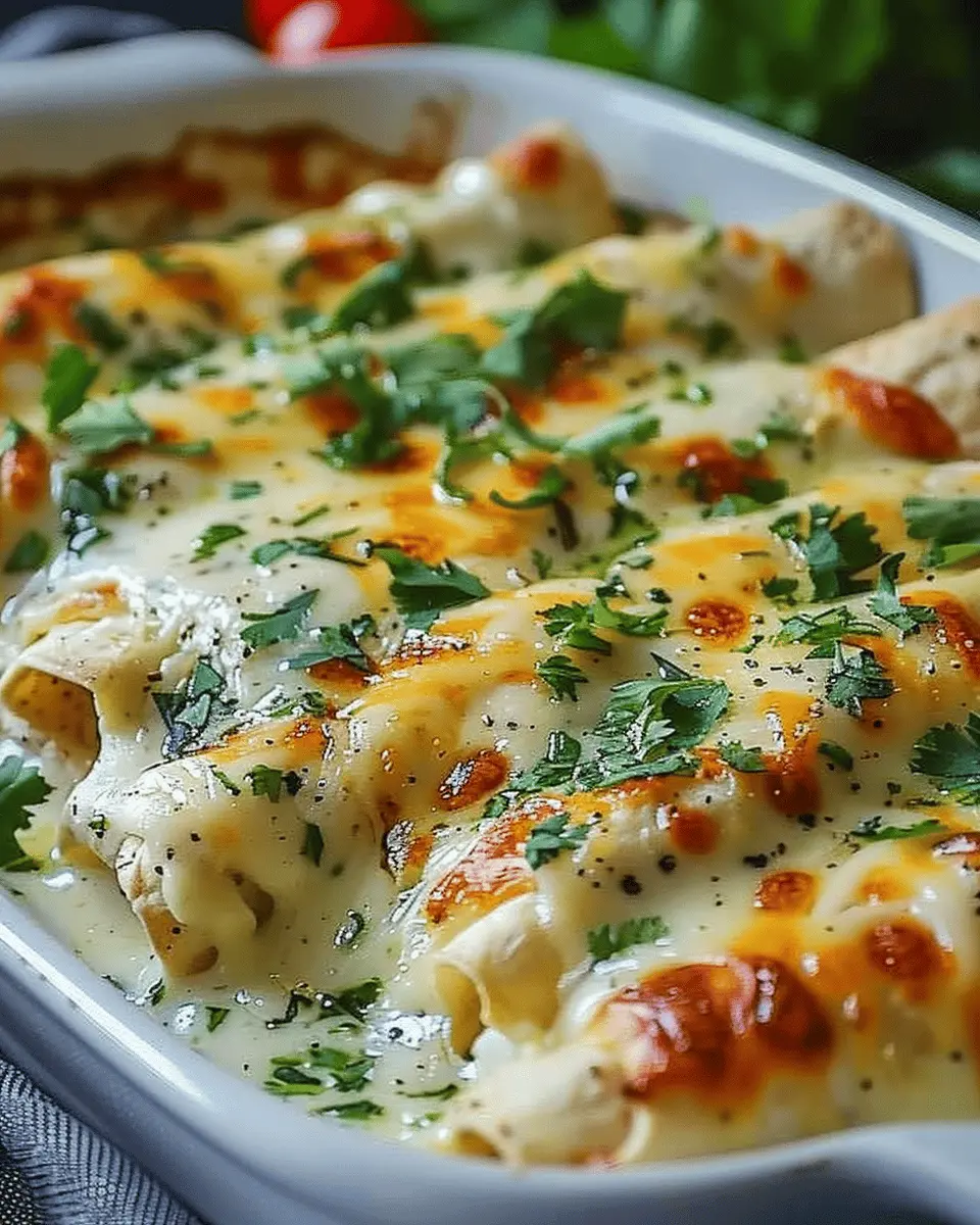 Indulgent White Chicken Enchiladas for Cozy Nights at Home