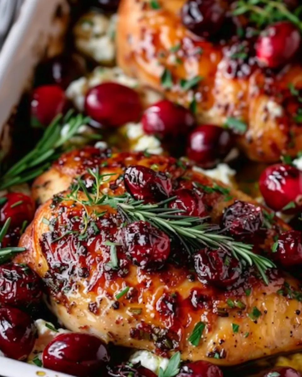Honey Cranberry Chicken Bake: Easy Ricotta Cheese Delight