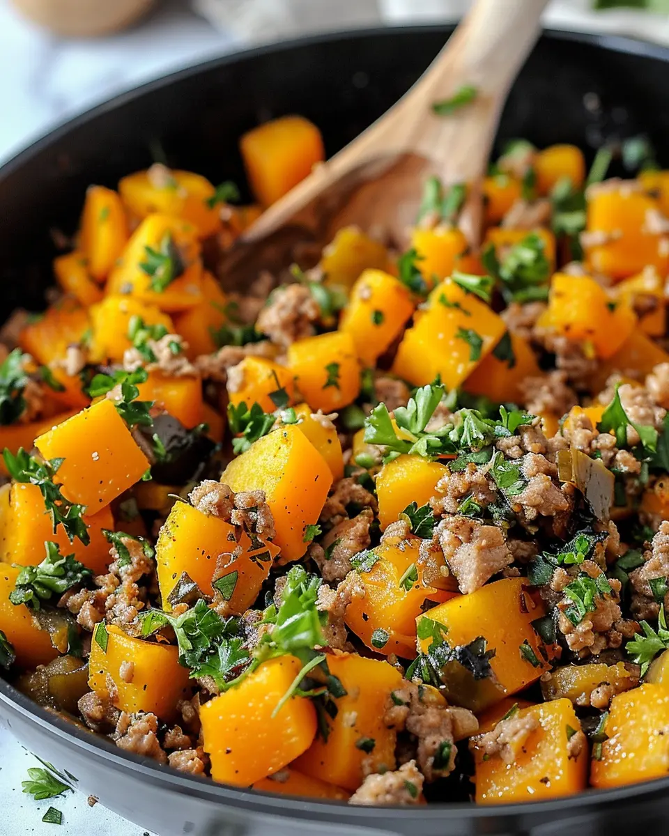 Ground Turkey Butternut Squash Skillet: Easy Weeknight Delight