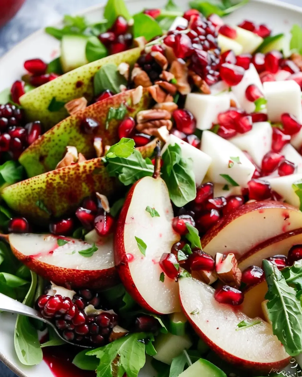 Pear Pomegranate Salad: A Refreshing Twist on a Classic Delight