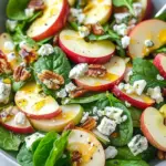 Apple Feta Spinach Salad Fresh and Flavorful Recipe