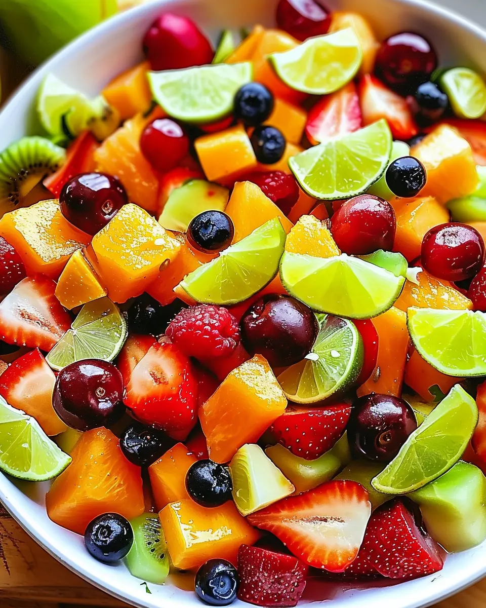 Winter Fruit Salad: A Blissful Maple-Lime Dressing Delight