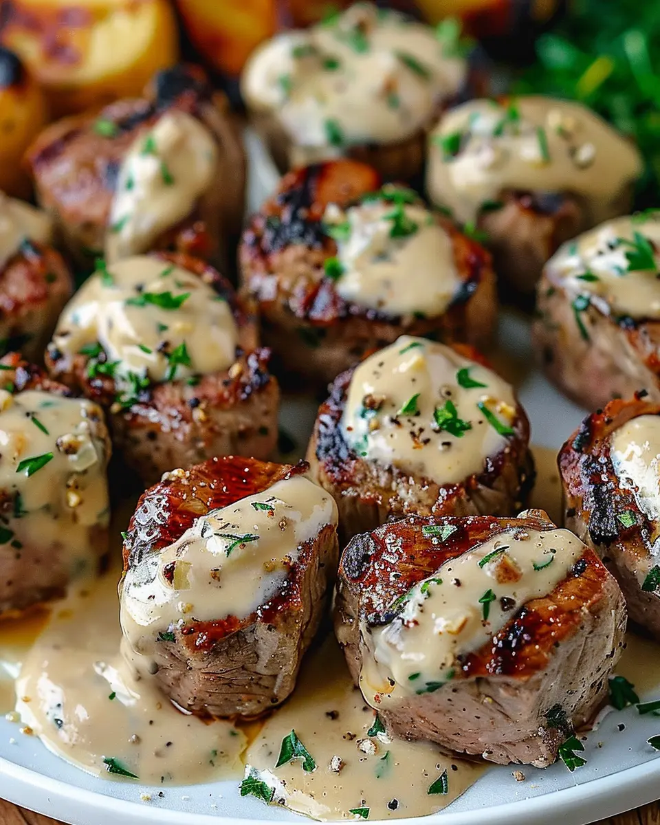 Easy Garlic Butter Steak Bites in Rich Parmesan Cream Sauce