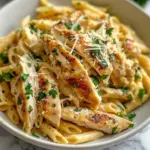 Healthy Garlic Parmesan Chicken Pasta Recipe