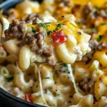 High-Protein Creamy Philly Cheesesteak Mac & Cheese