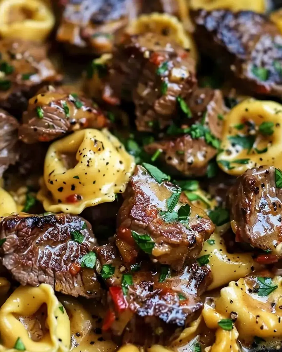 One-Pan Cowboy Butter Tortellini Steak Bites Recipe: Easy and Delicious