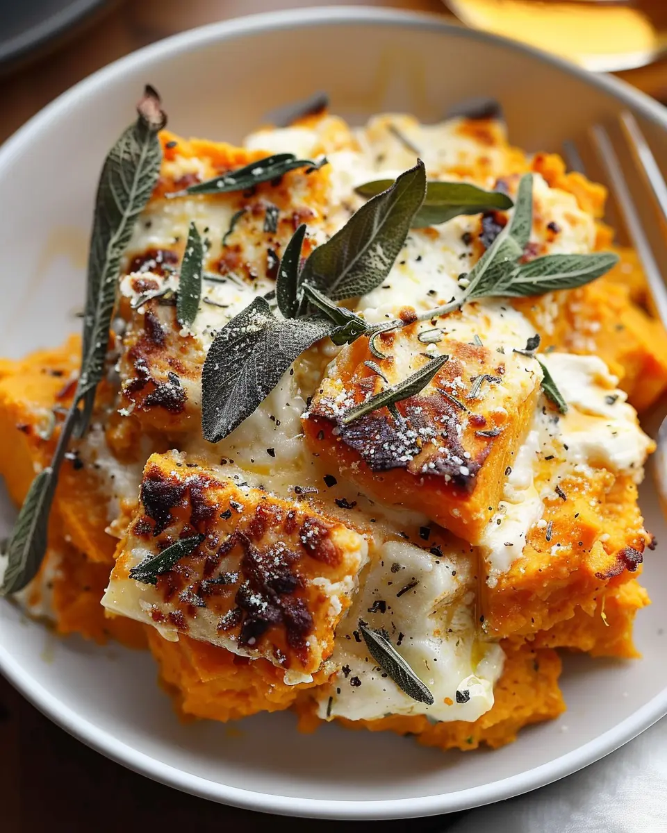 Viral Sweet Potato Goat Cheese Sage Delight with Turkey Bacon