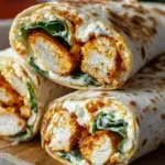 Crispy Air Fryer Chicken & Mozzarella Wraps