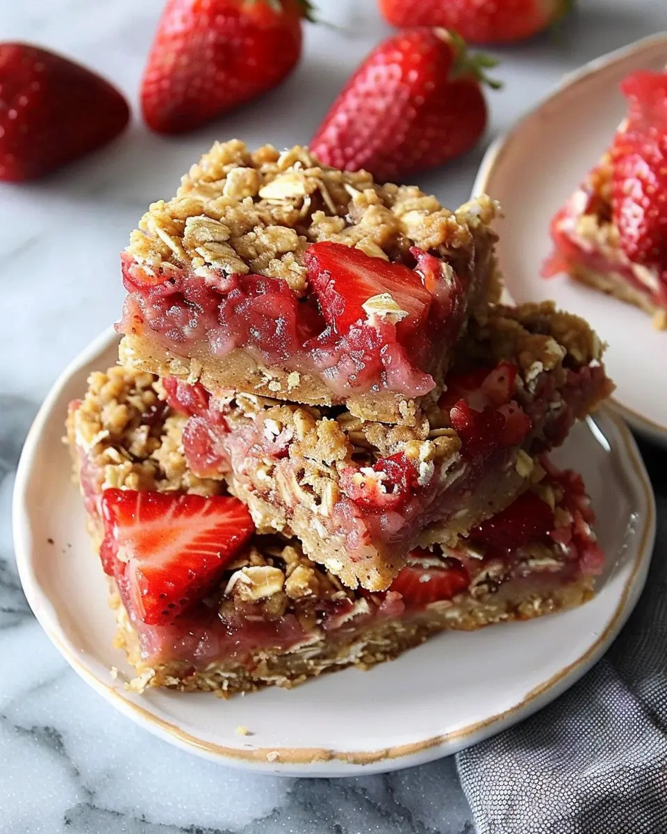 Healthy Strawberry Oatmeal Bars: Easy, Guilt-Free Treats for All