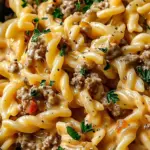 Stovetop Creamy Ground Beef Pasta Bliss for Cozy Nights