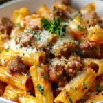 Creamy Sausage Rigatoni