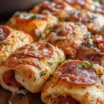 High Protein Pepperoni Pizza Rolls