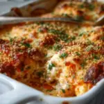 High Protein Chicken Parmesan Casserole