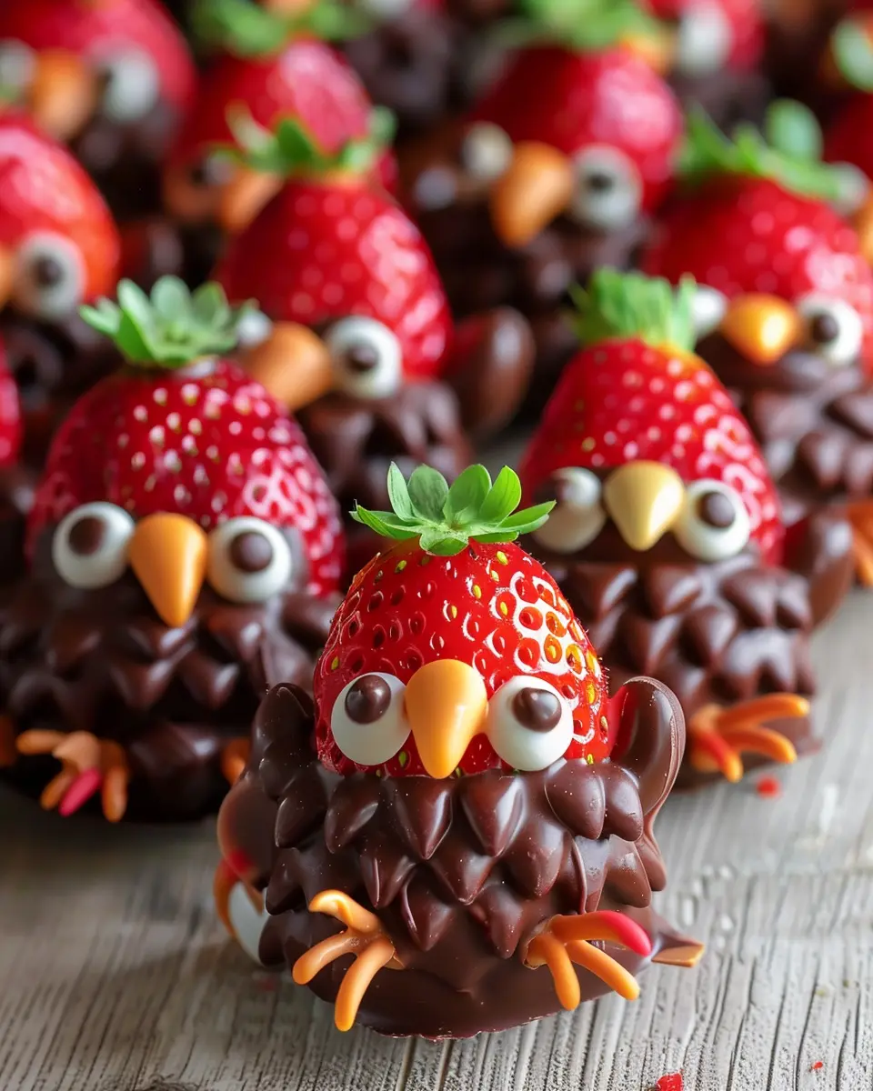 Chocolate Covered Strawberry Turkeys: The Best Festive Treat