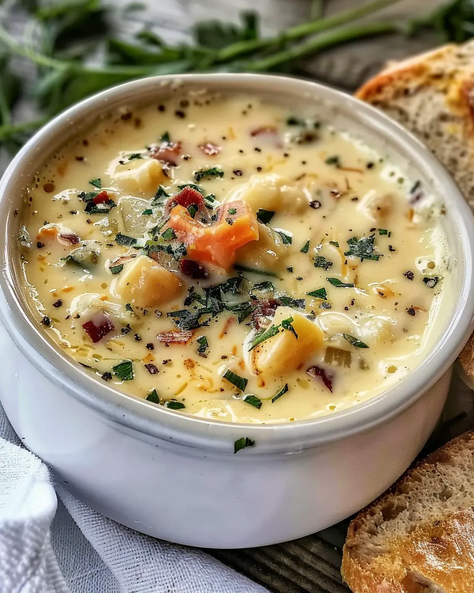 Creamy Canadian Cheese Soup: Easy Homemade Comfort Food with Turkey Bacon