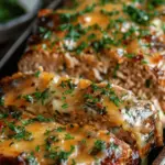 Juicy Garlic Parmesan Chicken Meatloaf | Comfort Food Delight