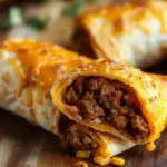 Beef and Cheese Chimichangas Recipe