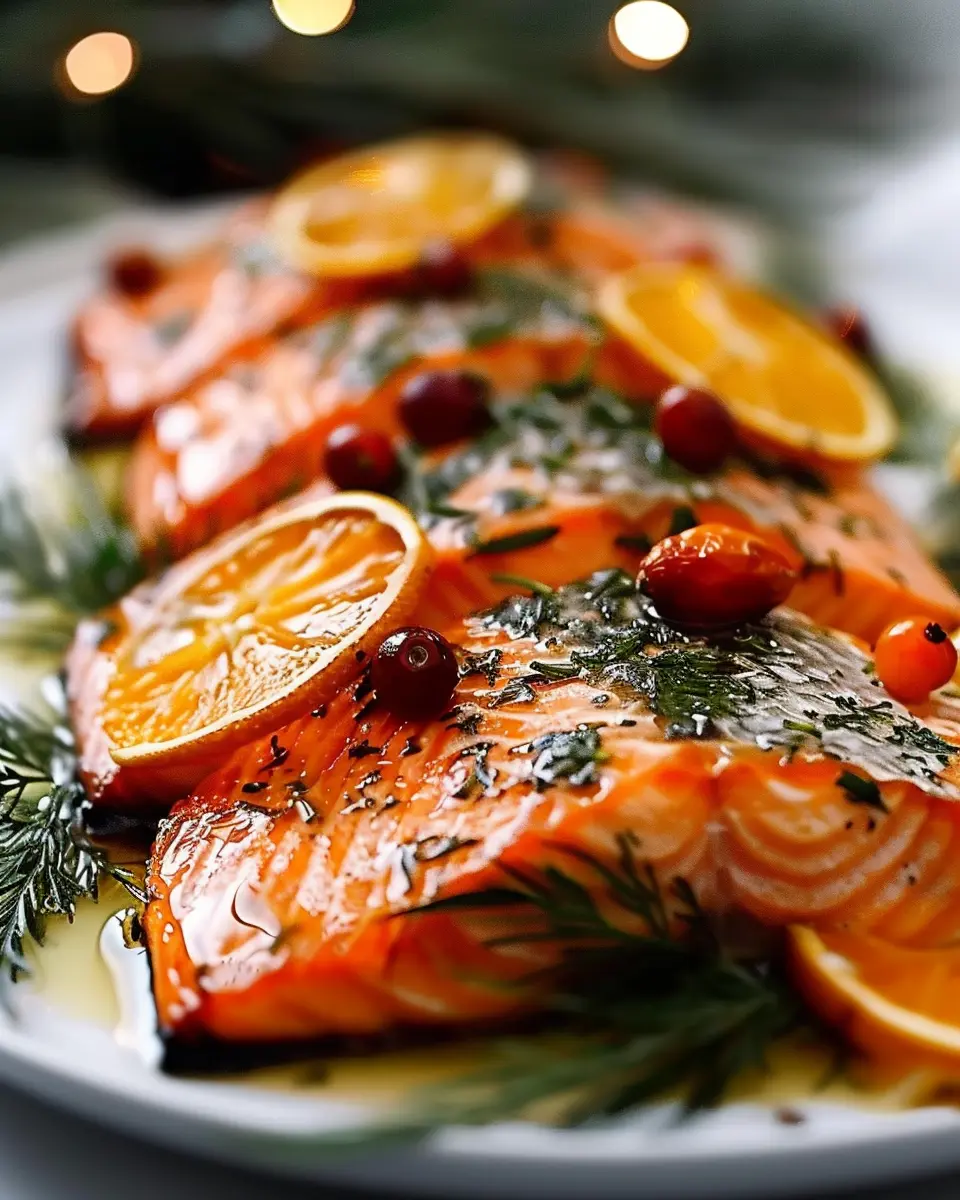 Irresistible Christmas Salmon: A Juicy Citrus Herb Delight
