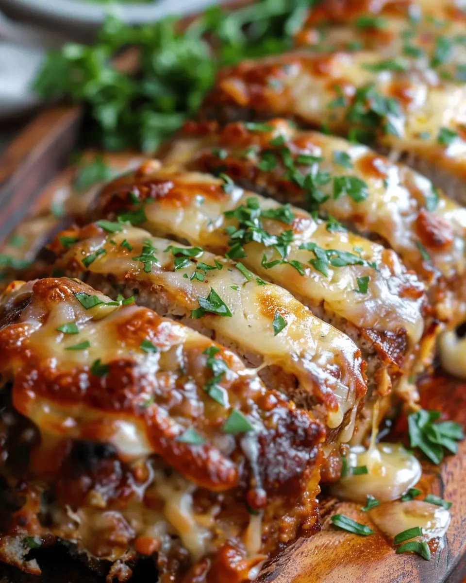 Juicy Garlic Parmesan Chicken Meatloaf with Turkey Bacon Twist