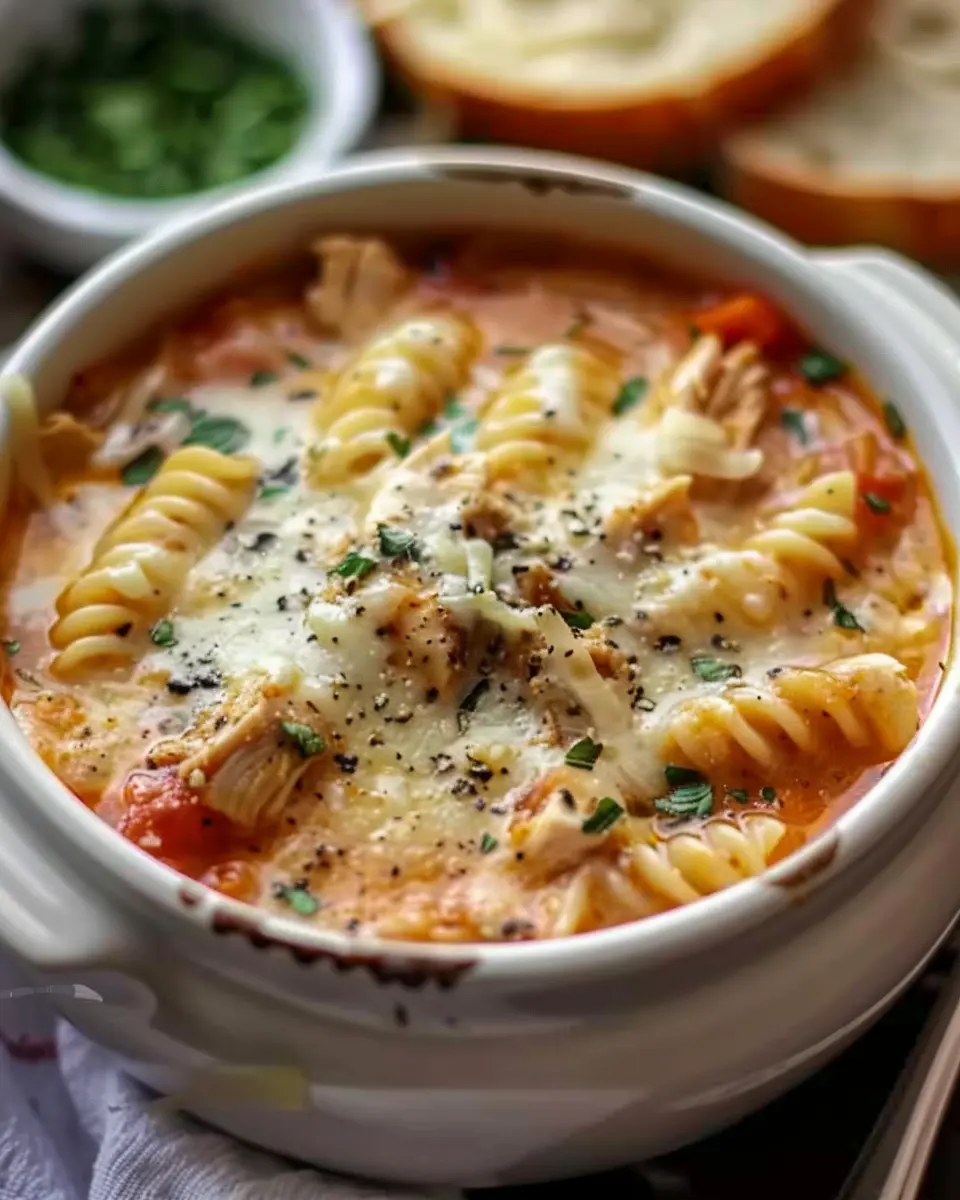 Crockpot Chicken Parmesan Soup: Easy Comfort Food Delight