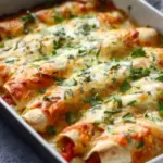 38g Protein Chicken Enchiladas with Dreamy White Sauce