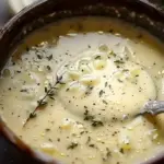 Traditional Country French Style Garlic Soup