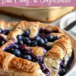 Blueberry Cream Cheese Croissant Casserole