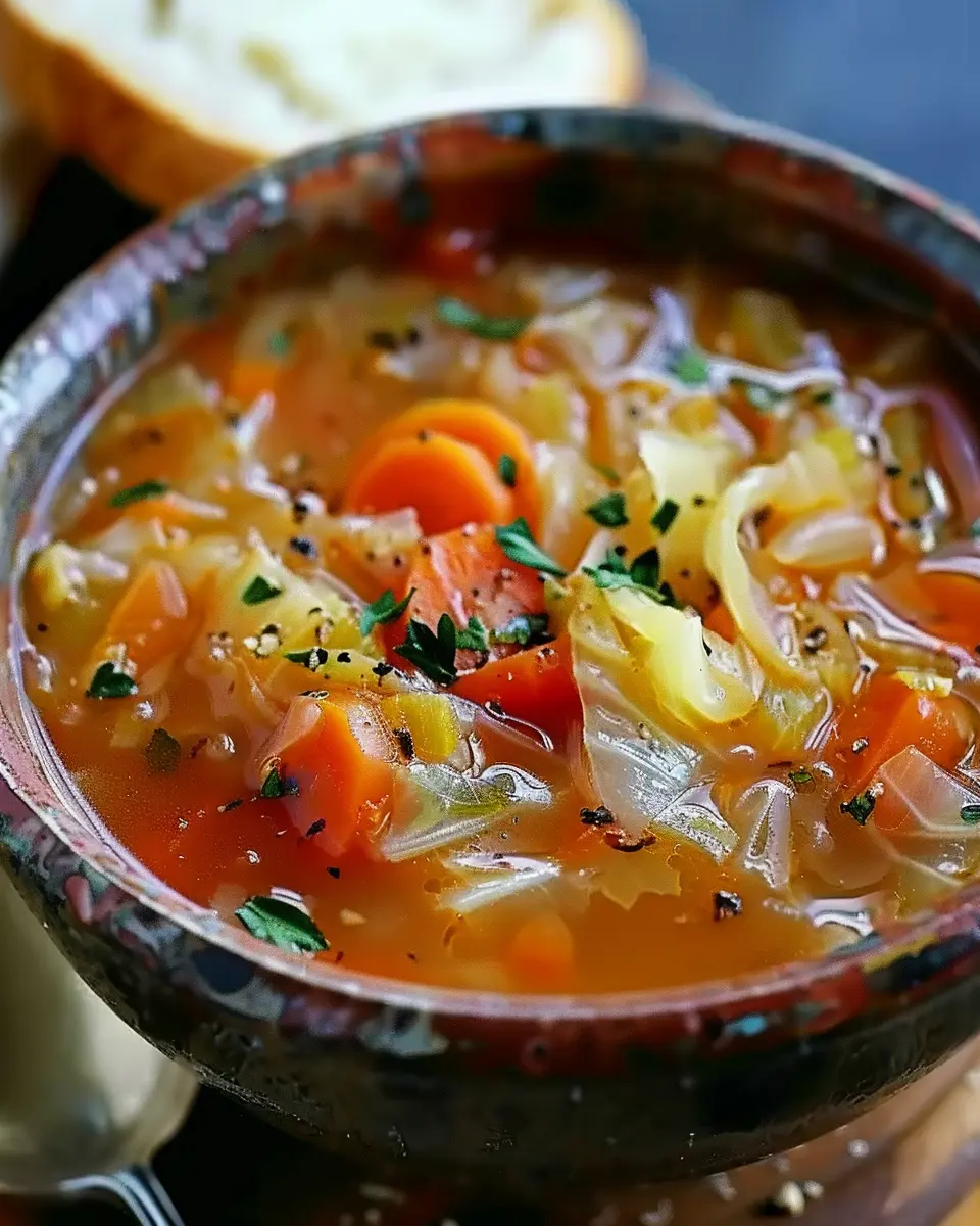 Cabbage Fat-Burning Soup: A Healthy Twist with Turkey Bacon