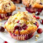 Cranberry Orange Muffins with Streusel Topping