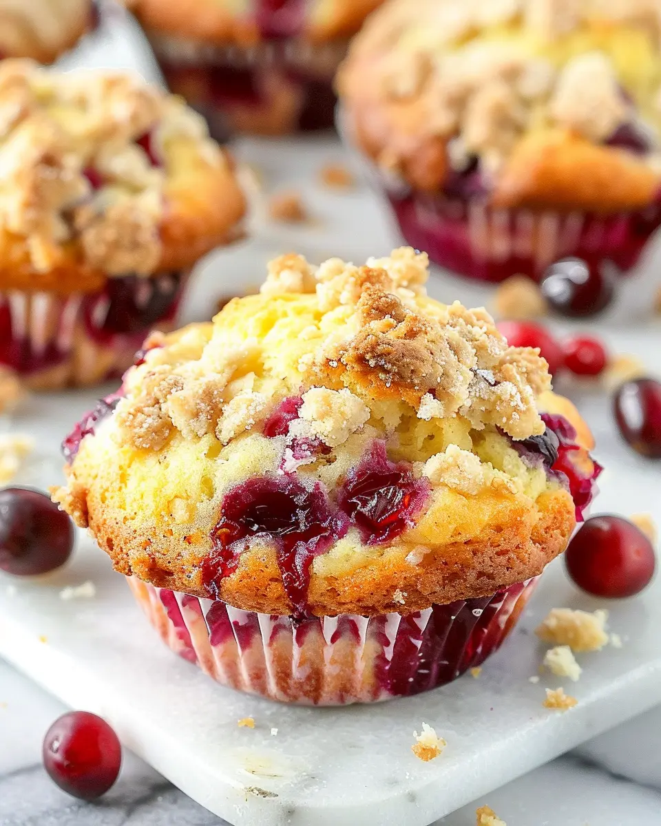 Cranberry Orange Muffins: Easy Recipe with Delicious Streusel Topping