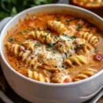 Crockpot Chicken Parmesan Soup