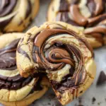 Peanut Butter Brownie Swirl Cookies