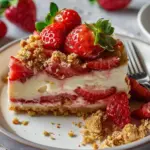 Strawberry Crumble Cheesecake