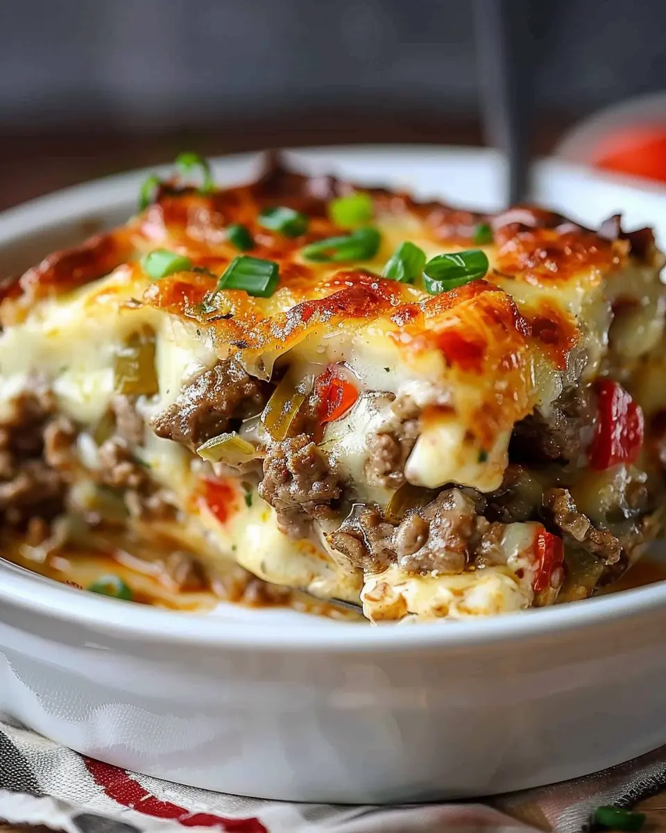 Low Carb Philly Cheesesteak Casserole: Indulgent Comfort Food Twist