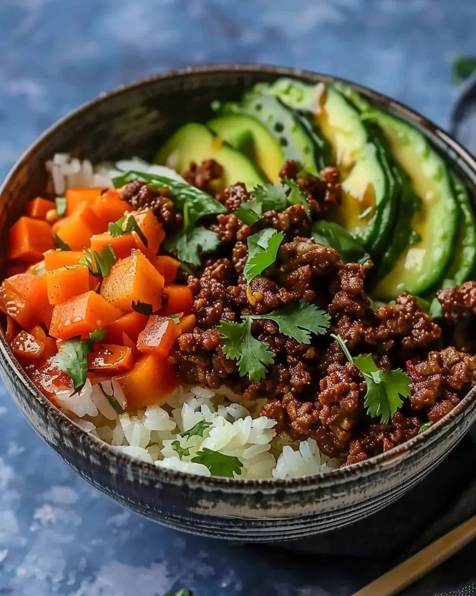 Ground Beef Hot Honey Bowl: A Sweet and Savory Delight
