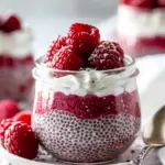Raspberry Chia Pudding Sweetened with Maple Syrup