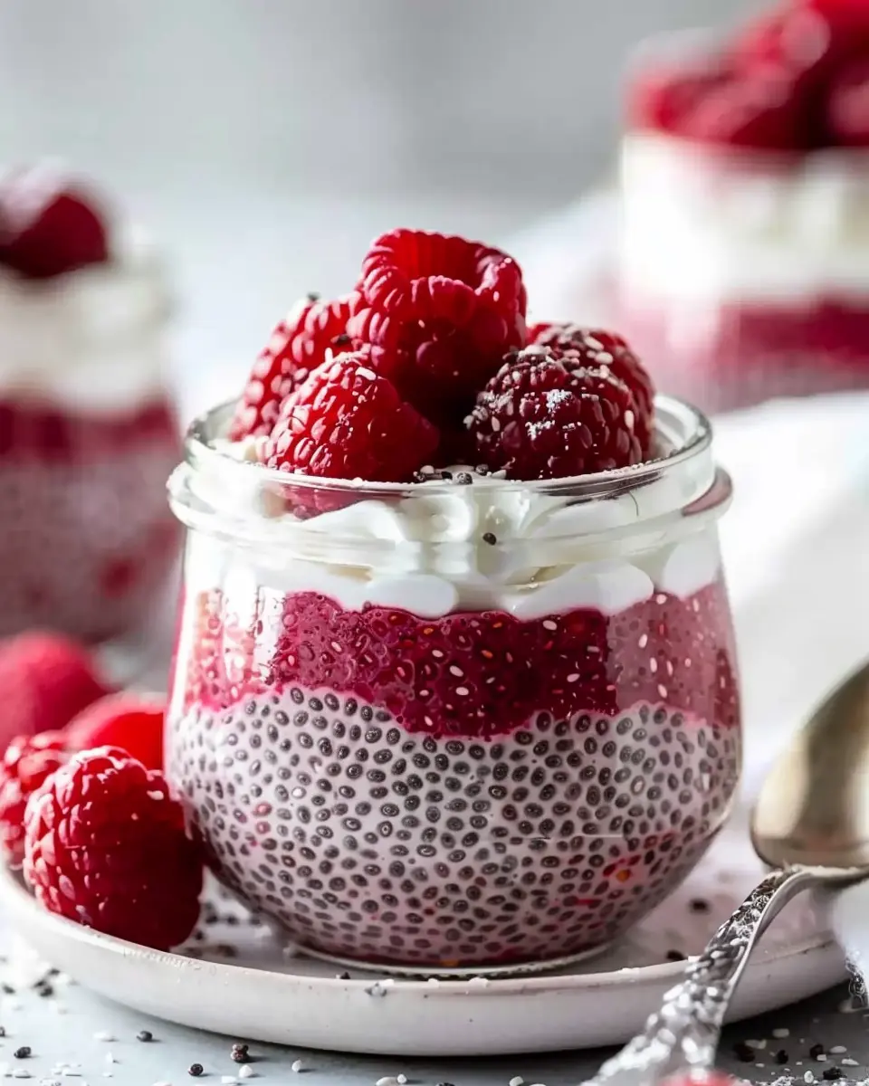 Raspberry Chia Pudding Sweetened with Maple Syrup: Easy & Delicious